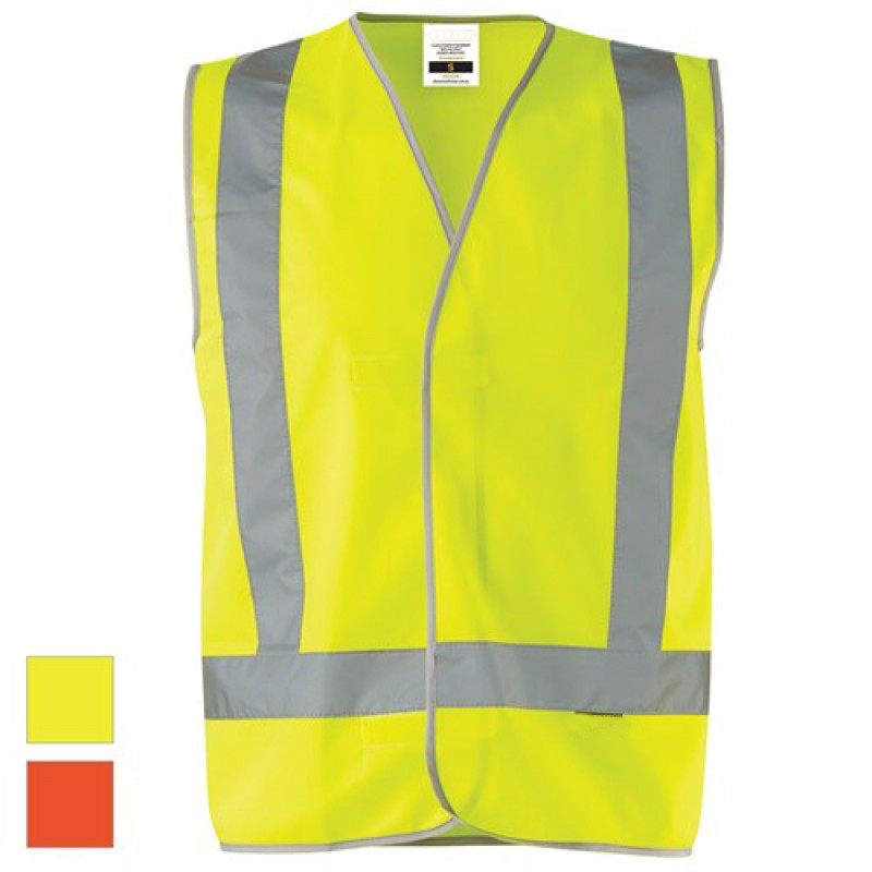 Workwear Day/Night Hi-Vis 'X' Taped Safety Vest