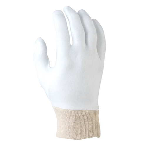 Men's Cotton Interlock Gloves w/ Knit Wrist