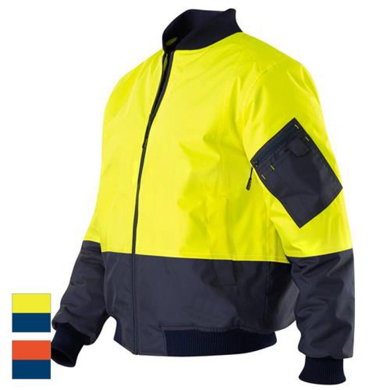 Workwear Hi-Vis Spliced Bomber Jacket